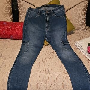 Hollister Men's Dark Blue Skinny Jeans